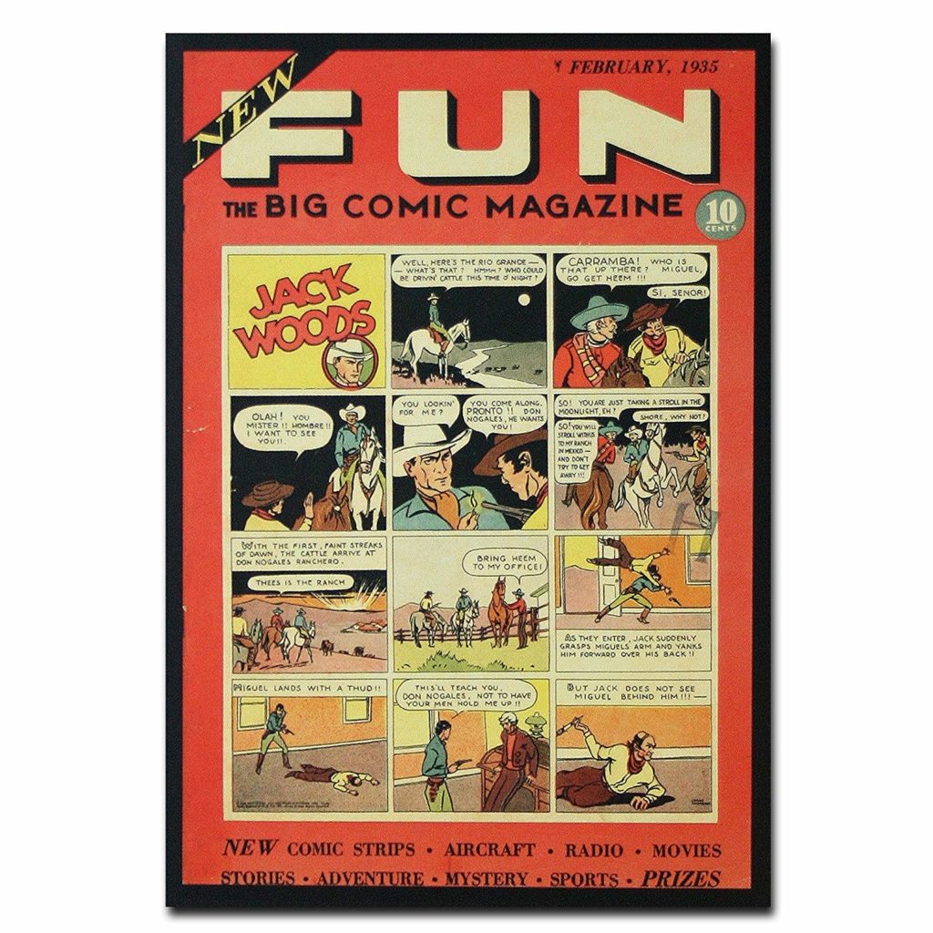 Details about   Postcard Art of Vintage DC Comics Action Comics #35 April 1941 